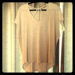 Gray strappy t-shirt